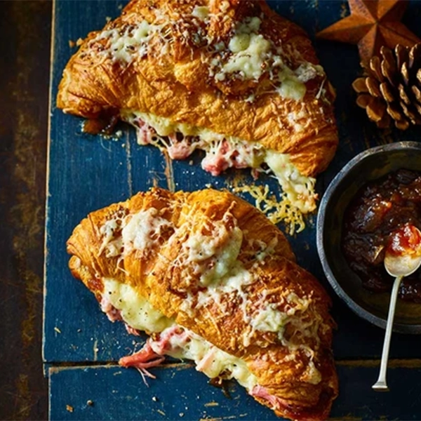 Ham & cheese croissants